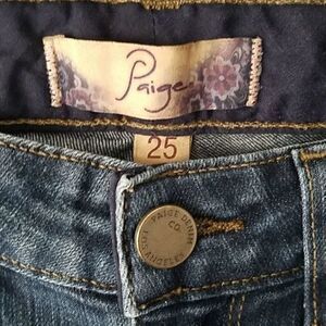 Paige Peg Skinny Jeans Size 25‎